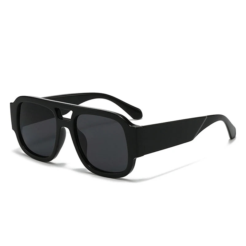 Vivra Shades | Retro Square Double Bridge Sunglasses in Bold Candy Colors | UV400