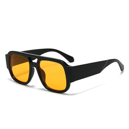 Vivra Shades | Retro Square Double Bridge Sunglasses in Bold Candy Colors | UV400