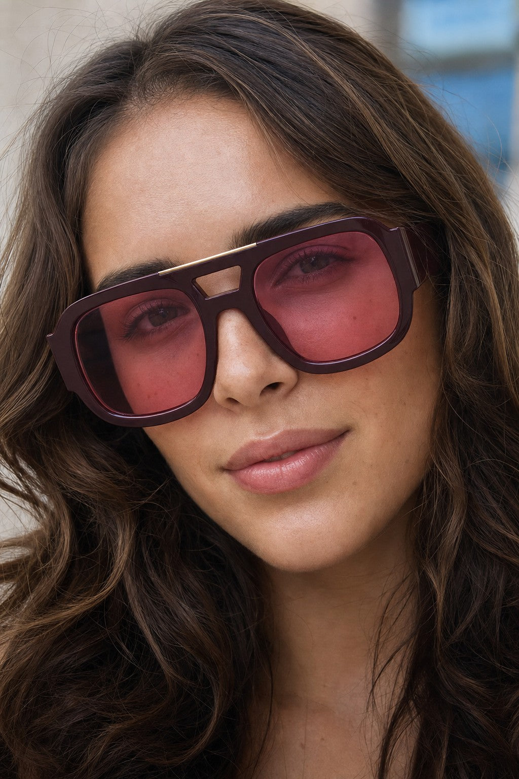 Vivra Shades | Retro Square Double Bridge Sunglasses in Bold Candy Colors | UV400
